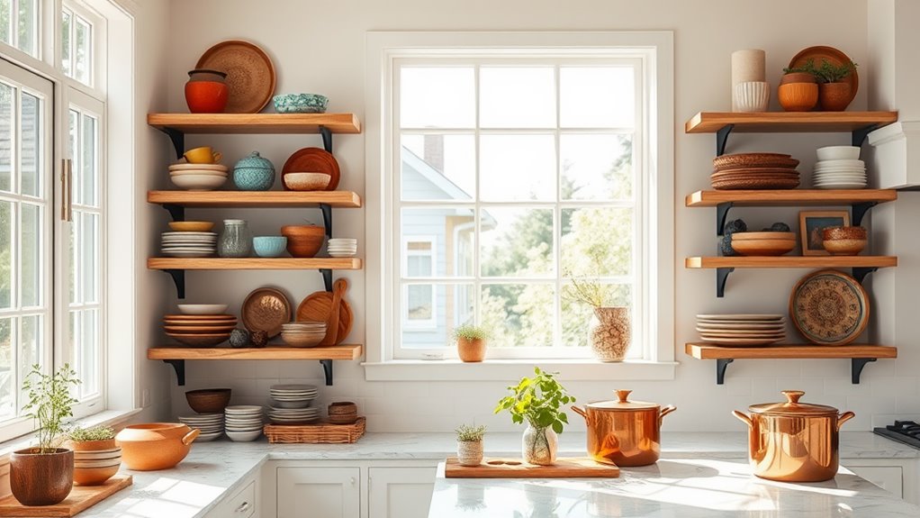 open shelving kitchen benefits